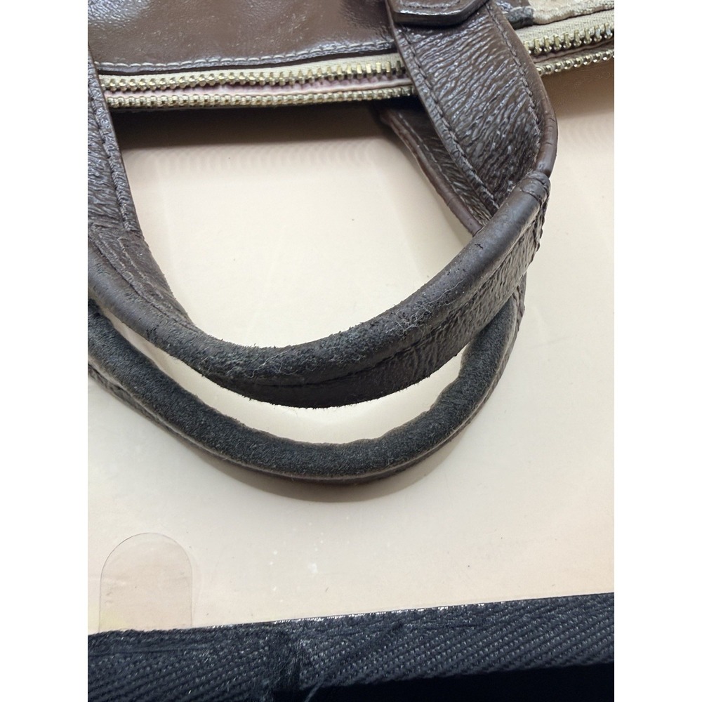 Coach Ashley Dotted OP Art Satchel Hand Bag Purse F20027 Brown-read description - Picture 5 of 16